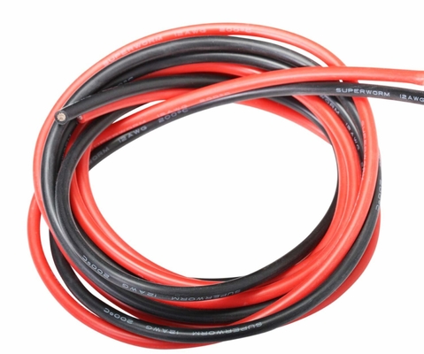 Cables de cobre de alta temperatura 300 C de caucho de silicio blando ultraflexible con chaqueta para aplicaciones industriales pesadas