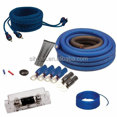 4awg Amp Kit de instalación de cable 2500W Car Audio Cables Kit con conductor de cobre desnudo
