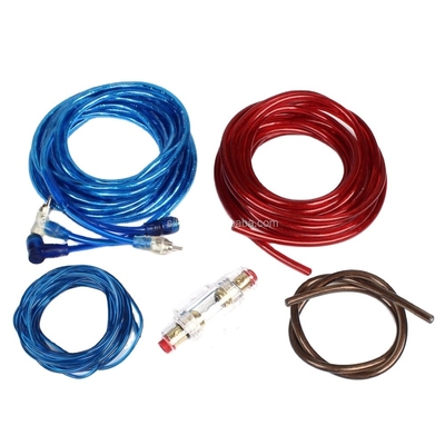 Conductor Copper 4 Gauge CCA Completo Conjunto de instalación de cableado de amplificadores para audio de automóviles