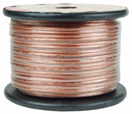 Cables de altavoces del sistema de audio para automóviles con flexibilidad súper clara y chaqueta de PVC transparente