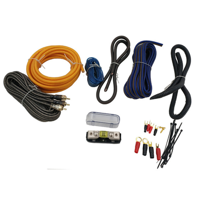 Kit de cableado del amplificador de audio para automóviles con blindaje no blindado y diámetro exterior opcional