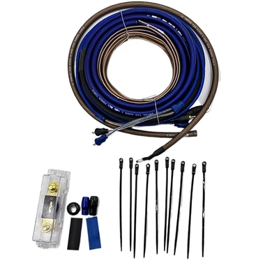 Altavoz CCA/OFC Cable de cobre 4/8 Gauge Car Amp Kit de cableado para una mejor transferencia de señal