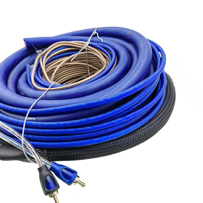 Altavoz CCA/OFC Cable de cobre 4/8 Gauge Car Amp Kit de cableado para una mejor transferencia de señal