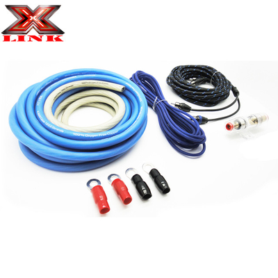 OFC Conductor 0 2 4 6 8 Gauge AWG GA Kit de cable de audio para automóviles para el sistema de altavoces