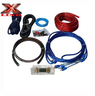 OFC Conductor 0 2 4 6 8 Gauge AWG GA Kit de cable de audio para automóviles para el sistema de altavoces