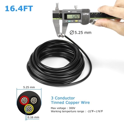 14 Gauge 2 Conductores 4 Conductores Cable eléctrico para iluminación de la casa negra o blanca