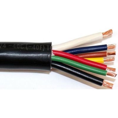 Cable de conector de luz de remolque con chaqueta de PVC y conductor de cobre