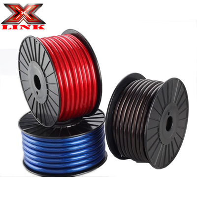 Chaqueta de PVC 4 AWG OFC Car Audio Power Wire en cualquier color Compatible con la especificación completa de EE.UU. CEA-2015