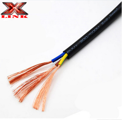 1.5 mm2 alambre de PVC de rosca eléctrica con conductor de cobre recocido estándar BS6500
