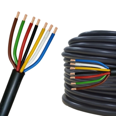 100% de cobre conductor interior del remolque alambre de luz para el remolque cable de luz de 7 cores de colores