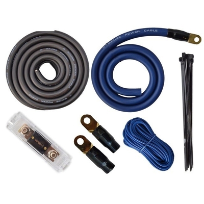 Kit de cableado del amplificador de baja tensión CCA completo con cable OFC RCA en True 0 Gauge