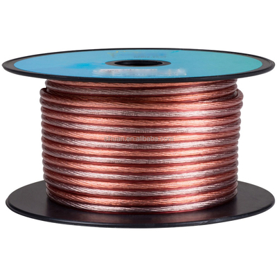 Conector de oro de gama alta altavoz flexible alambre de PVC sin blindaje