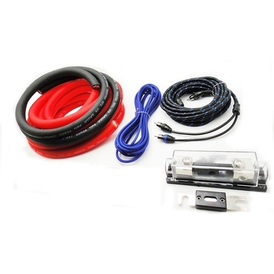 Conjunto de cables de audio para automóviles con cable aislado de 4 gauges y conductor CCA u OFC
