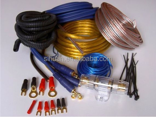 Amplificador de energía de la batería del coche Kit de cableado del amplificador del coche Color del cable para mejorar el aspecto de su coche