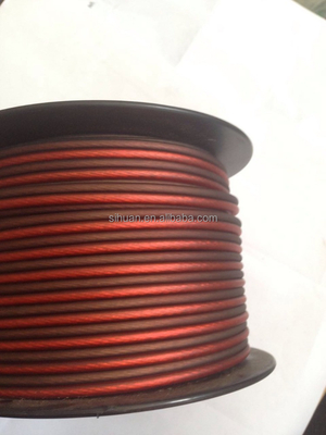 Conductor interno de cobre Diámetro externo personalizado Audio de automóvil de 12 gauges El cable de cable de altavoz