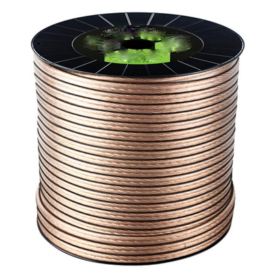Cable de altavoz OFC de chaleco transparente flexible para conexión y rendimiento de audio