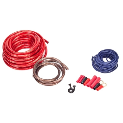 8 Gauge Copper Conductor PVC Jacket Amplifier Kit de instalación de cableado para sistemas de audio