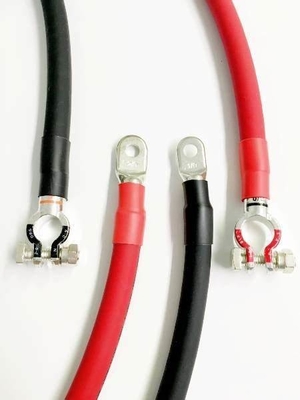 5/16 'Lug terminales 12 pulgadas de cobre enlatado batería Inverter cable para coche camión RV solar