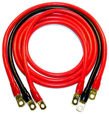 5/16 'Lug terminales 12 pulgadas de cobre enlatado batería Inverter cable para coche camión RV solar