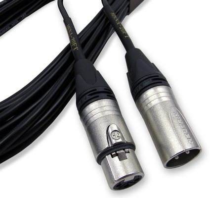 Conector de oro con trenza de protección de micrófono Cable de audio 0.22mm2 0.35mm2 para un sonido claro