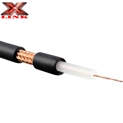 Baja atenuación RG213 Cable coaxial 50 Ohm con chaqueta de PVC y blindaje de trenza de cobre desnudo