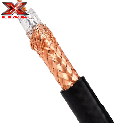 Baja atenuación RG213 Cable coaxial 50 Ohm con chaqueta de PVC y blindaje de trenza de cobre desnudo