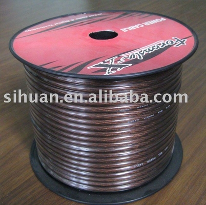 1/0 Gauge AWG Cable de alimentación de audio para automóviles Conductor de aluminio revestido de cobre para suministro de energía