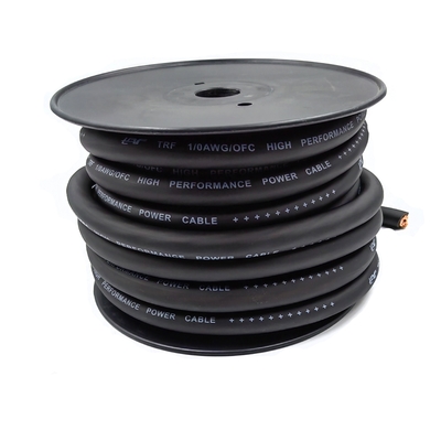 1/0 AWG Medidor de gran tamaño 4/0 GA Auto Audio OFC Cable de alimentación Toque suave chaqueta de PVC flexible