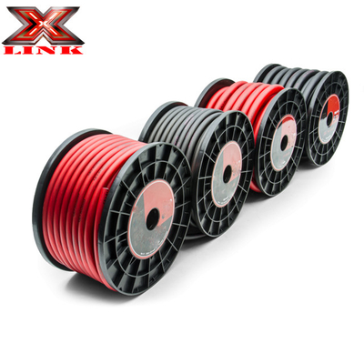 OFC Conducción Batería de audio de automóvil de calibre 0 calibre 4 calibre 8 Cables de alimentación con aislamiento de PVC