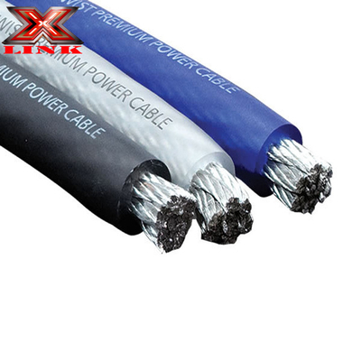 Conductor de aluminio revestido de cobre Cable de alimentación de audio de automóvil flexible con aislamiento de PVC 0 4 8 Medidor en cualquier color