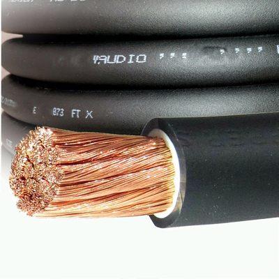 CCA conductor de automóvil de audio tierra alambre de alimentación transparente chaqueta de PVC Top Flex 4 AWG medidor
