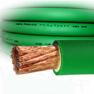 CCA conductor de automóvil de audio tierra alambre de alimentación transparente chaqueta de PVC Top Flex 4 AWG medidor