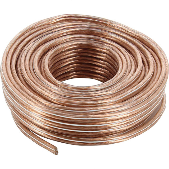 14 12 16AWG OFC Bare Copper High End Home Theater Audio Speaker Cable con chaqueta de PVC suave