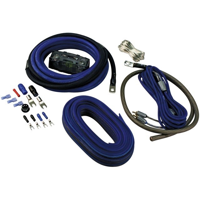 1500W Amplificador de automóviles Instalar el kit de cableado de cable de alimentación de conductor único y el conjunto de soporte de fusible