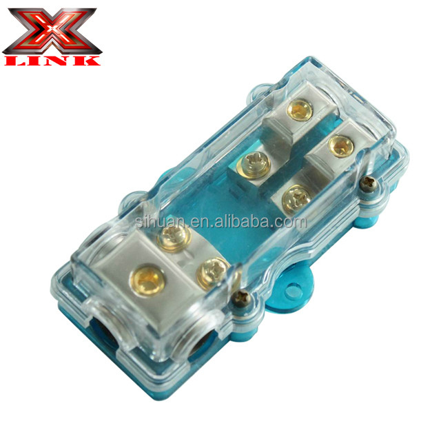 20A-300A AMP Automóvil Auto DC Vidrio ANL Maxi AGU Bloque de distribución del contenedor de fusible en línea