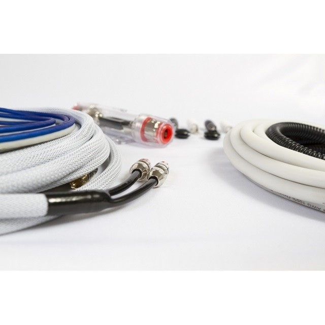 12V de voltaje continuo OFC cobre 4 amplificadores de audio de coche de calibre y subconjuntos Kit de instalación de cableado con chaqueta de PVC