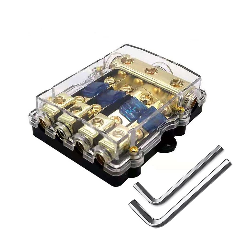 Compacto 12V Mini ANL AFS Soportador de fusibles para el sistema de audio de automóviles y barcos Conectores dorados