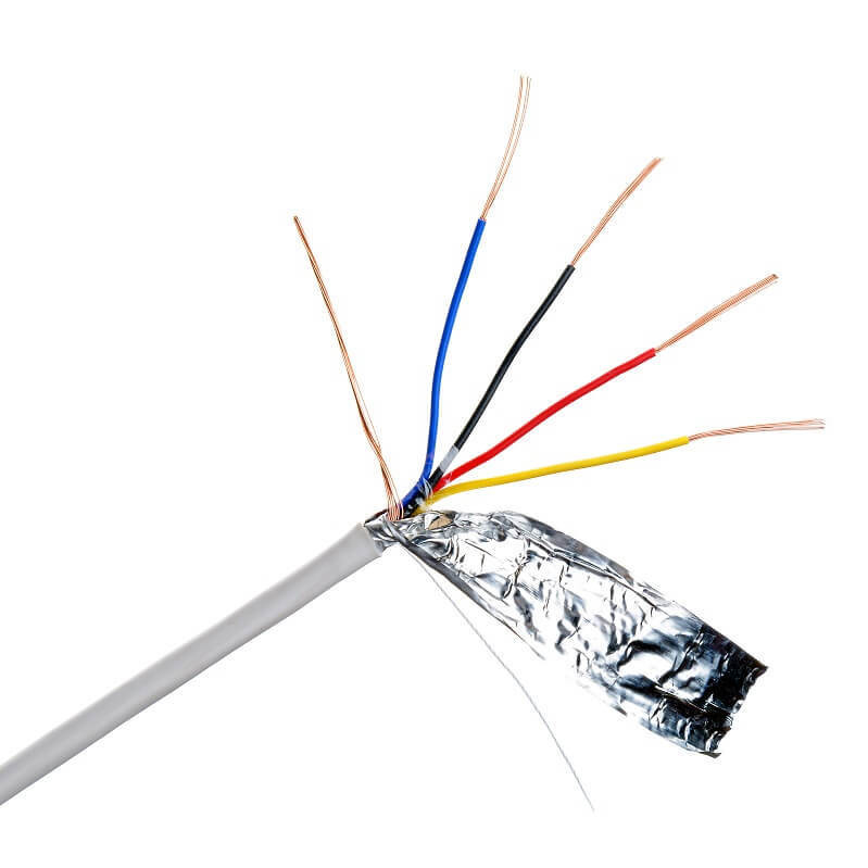 Cables de alarma de incendio 24AWG de cobre aislado en PVC de núcleo múltiple 4 núcleos para sistemas de seguridad