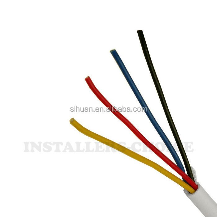 2 4 6 8 10 Construcción de cables de alarma de seguridad de cobre o CCA o cobre