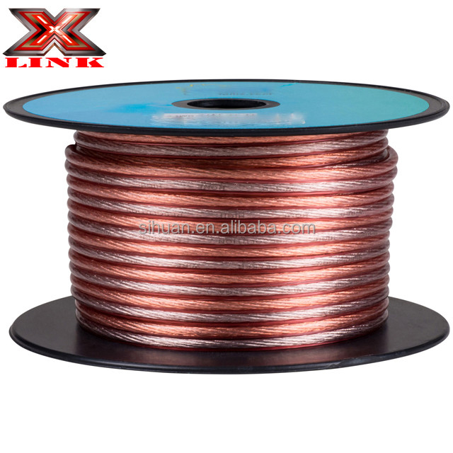 Conector de oro 16 Gauge AWG cable de altavoz para sistemas de audio sin blindaje