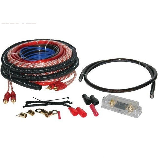 Cable de alimentación de conexión macho-hombre 8 GA Kit de cableado del amplificador de automóviles con conductor de cobre desnudo y cable CCA / OFC