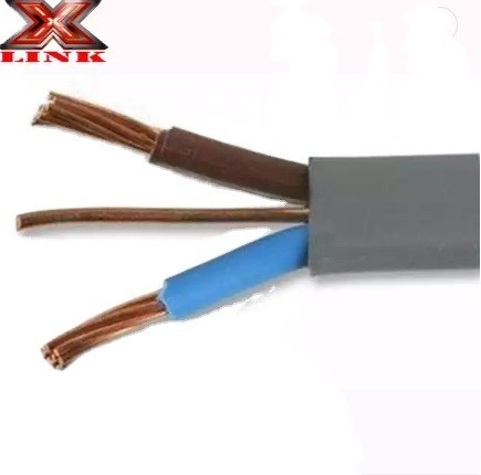 En el caso de los cables UF-B, se utilizará un cable plano con conductor de cobre recocido y alambre de tierra.