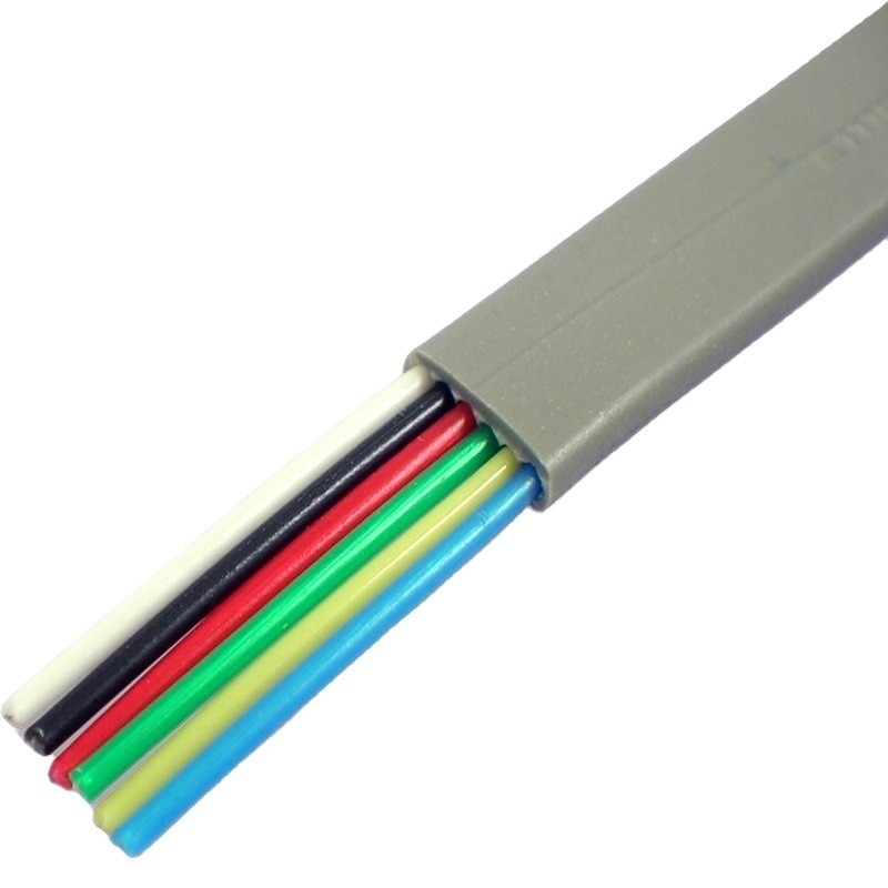 10 8 6 4 Línea plana de cable modular de teléfono interior Cable de cable de cable de cobre