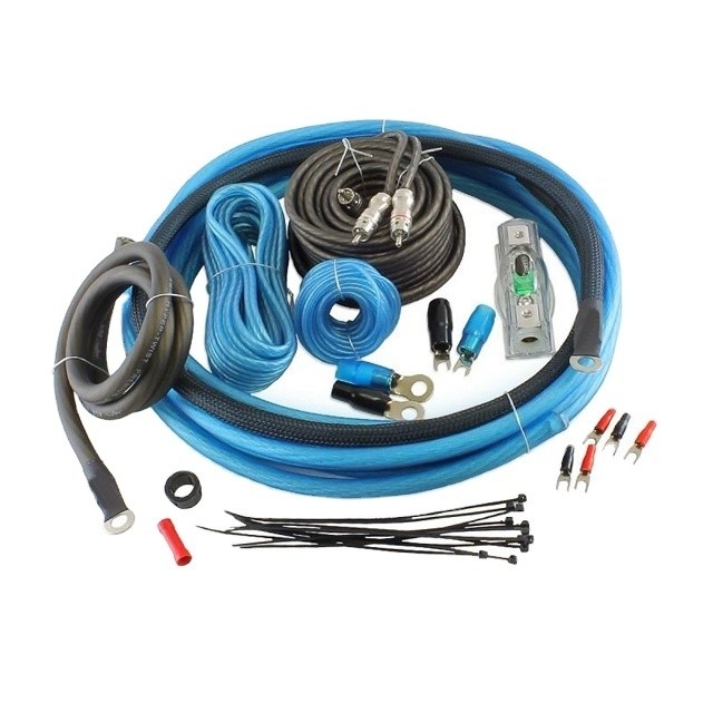 Cables de audio de sexo femenino y cable 4GA RCA para el kit de instalación de cableado del amplificador de automóviles