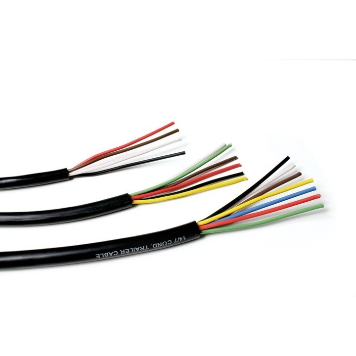 Cables de remolque de conductor industrial 7 10-12-14 AWG GPT chaqueta de PVC suave alambres codificados por color