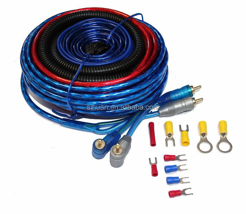 Kit de cableado del amplificador de automóviles de calibre 4/8