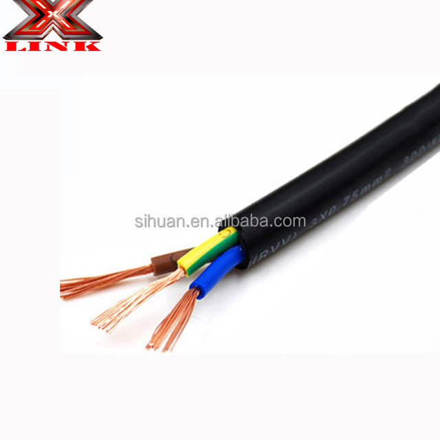 Conductor en hebra El cable eléctrico del electrodoméstico 14 ga x4c 18awg x3c en negro o blanco