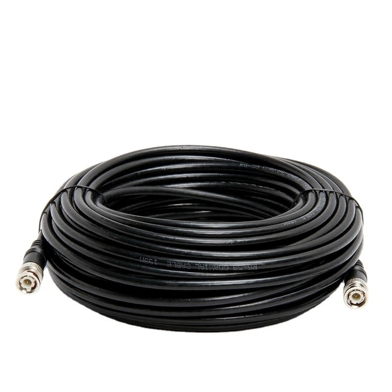 1 Conductor RG59U BNC a RCA Adaptador de cable coaxial para vigilancia de cámaras de circuito cerrado
