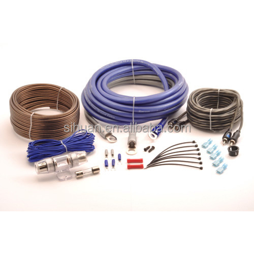 Kit de cableado del sistema de audio de automóviles de baja tensión con opciones de color de cable personalizables PVC / chaqueta de PVC suave