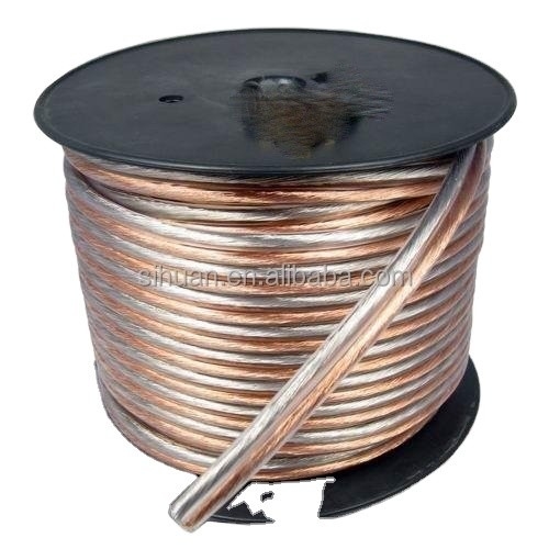 Tipo de conector RCA de cables fijos de chaleco transparente flexible para automóviles y hogares